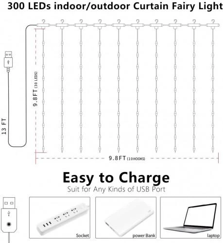 LED Light 300 LED Warm Baltas X0013lX27J