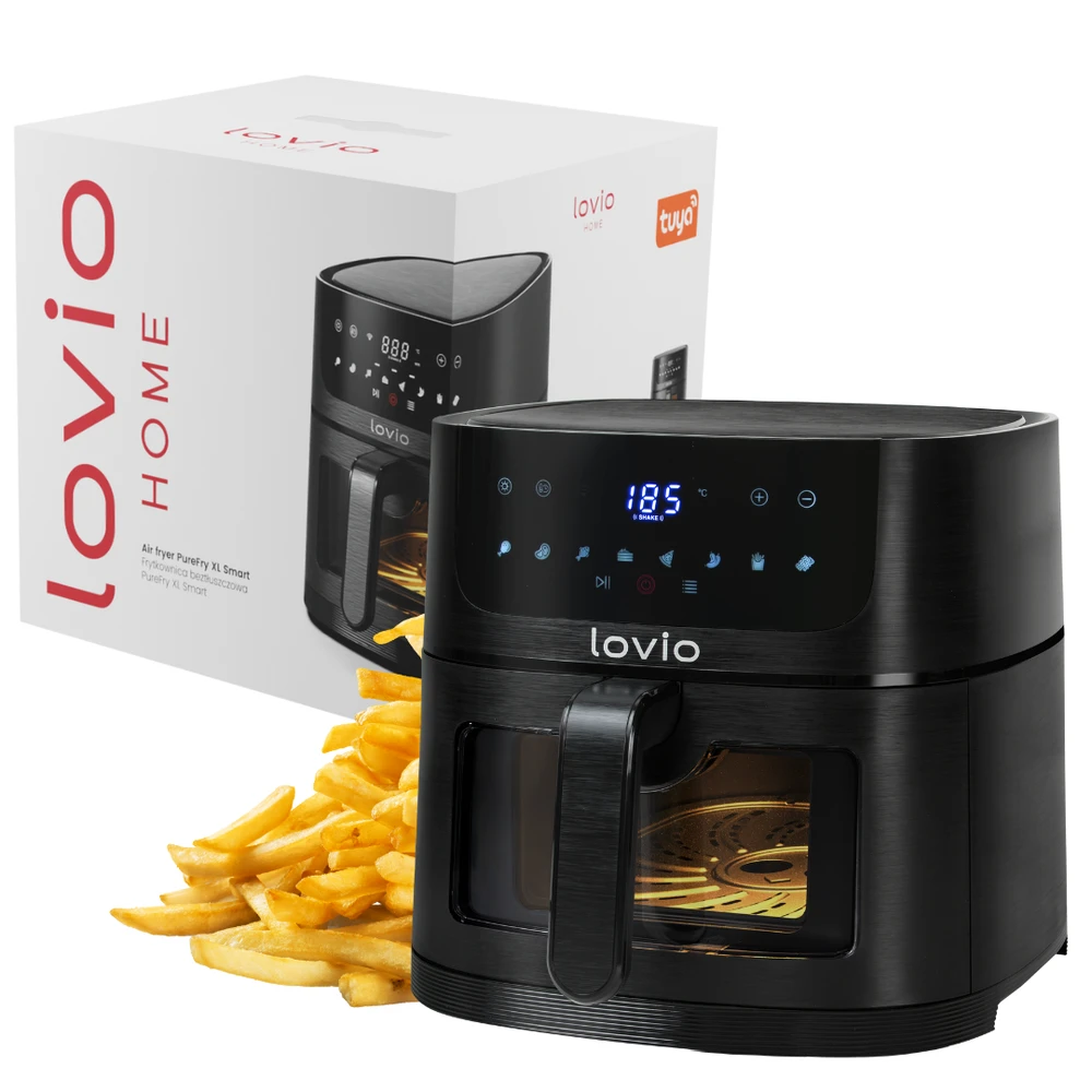 Gruzdintuvė Lovio LVAF002BK „PureFry XL Smart“, 6 l, juodas