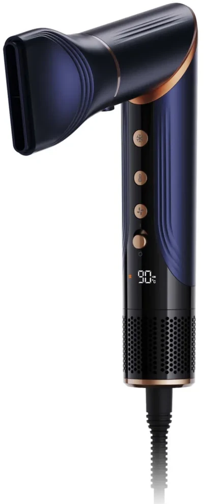 LOVIO_Multistyler AirStyle plaukų džiovintuvas-suktukas LVHS001BL 1400W Tamsiai mėlyna-vario spalvos