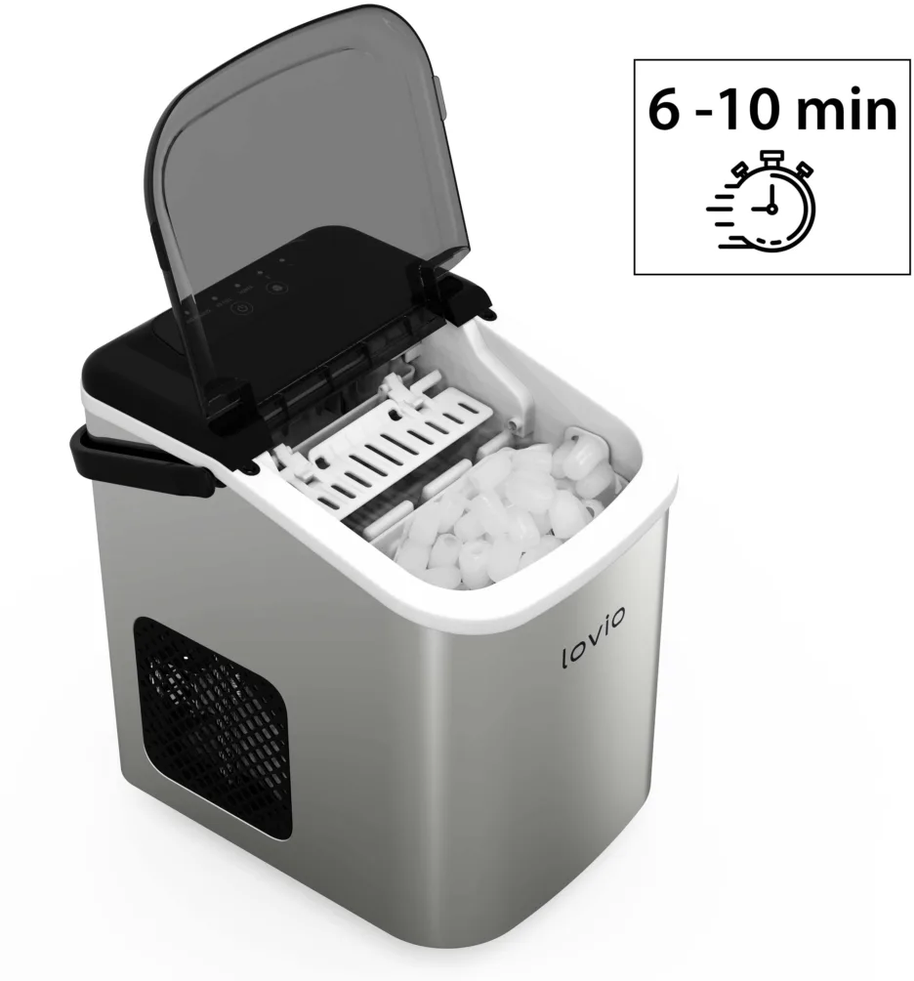 „Lovio LVIM001SL Crystal Ice“ namų ledo gaminimo aparatas