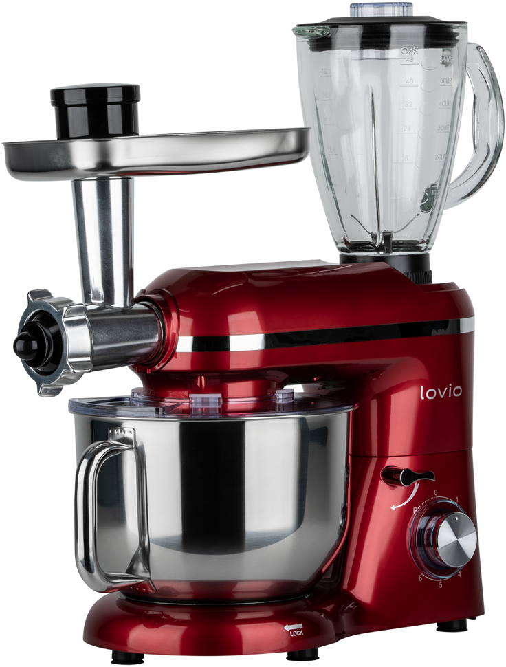 Virtuvinis kombainas Lovio LVSTM02PRD ChefAssistant Plus Raudona