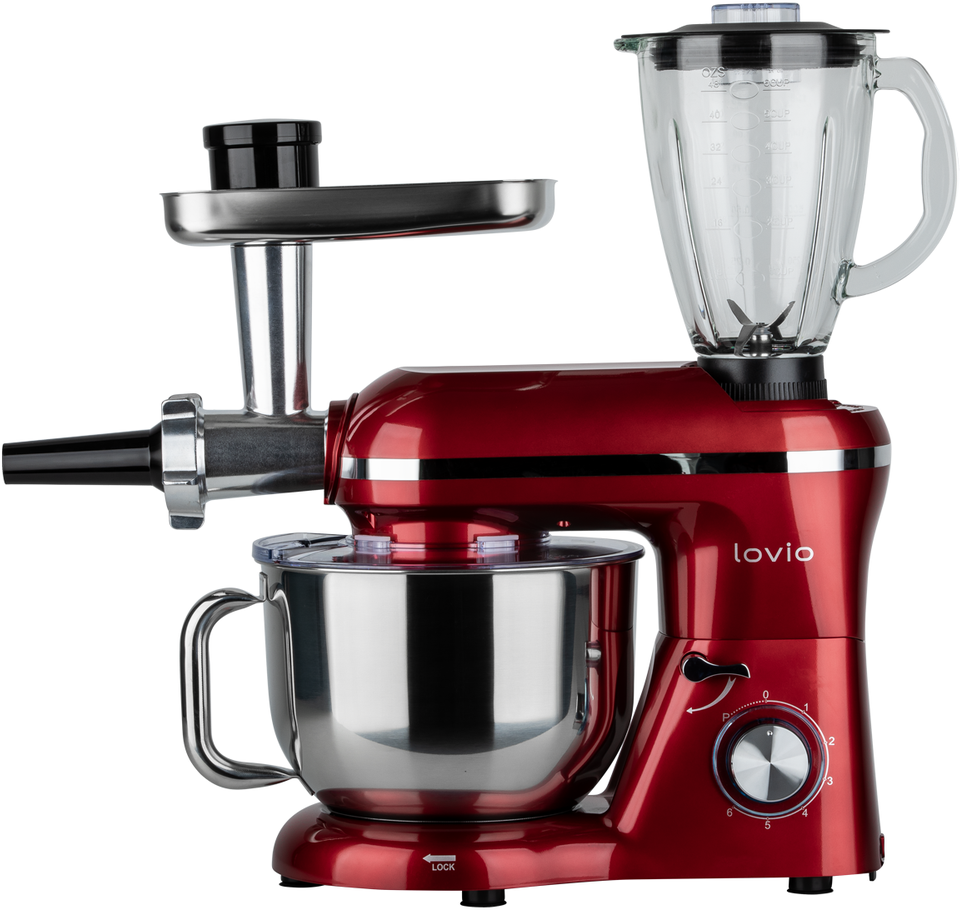 Virtuvinis kombainas Lovio LVSTM02PRD ChefAssistant Plus Raudona