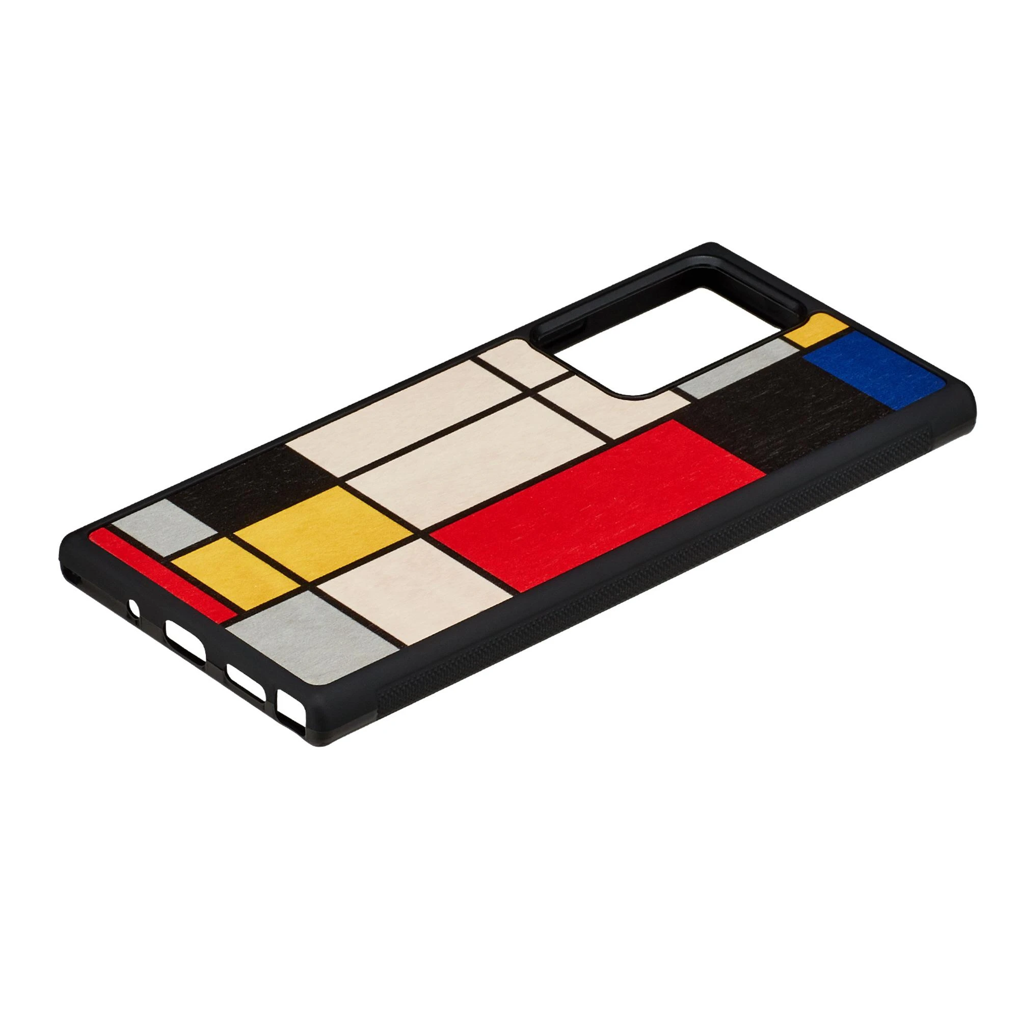 MAN&WOOD dėklas, skirtas „Galaxy Note 20 Ultra“, mondrian wood, juodas