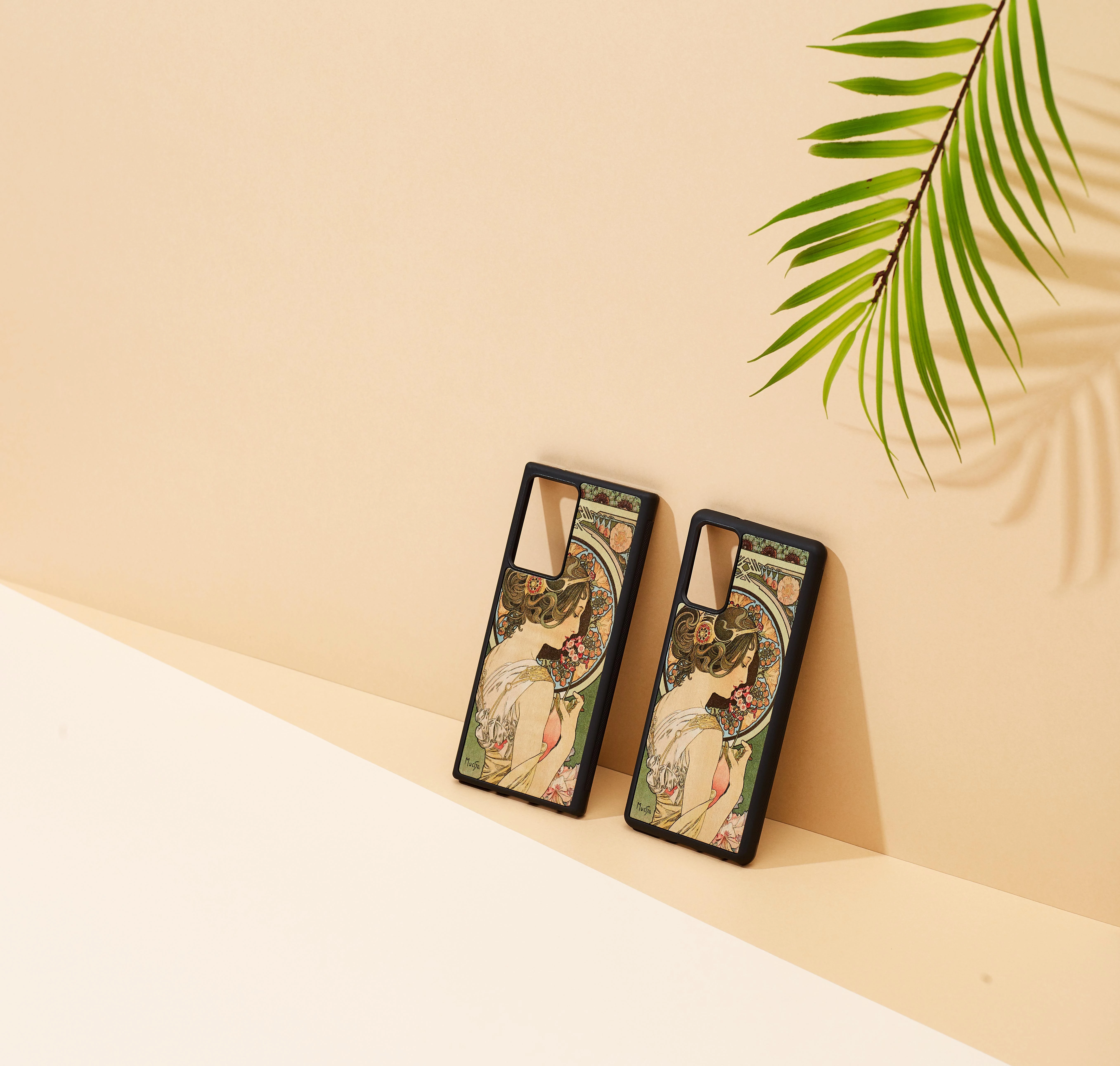 Dėklas MAN&WOOD case for Galaxy Note 20 primrose juodas