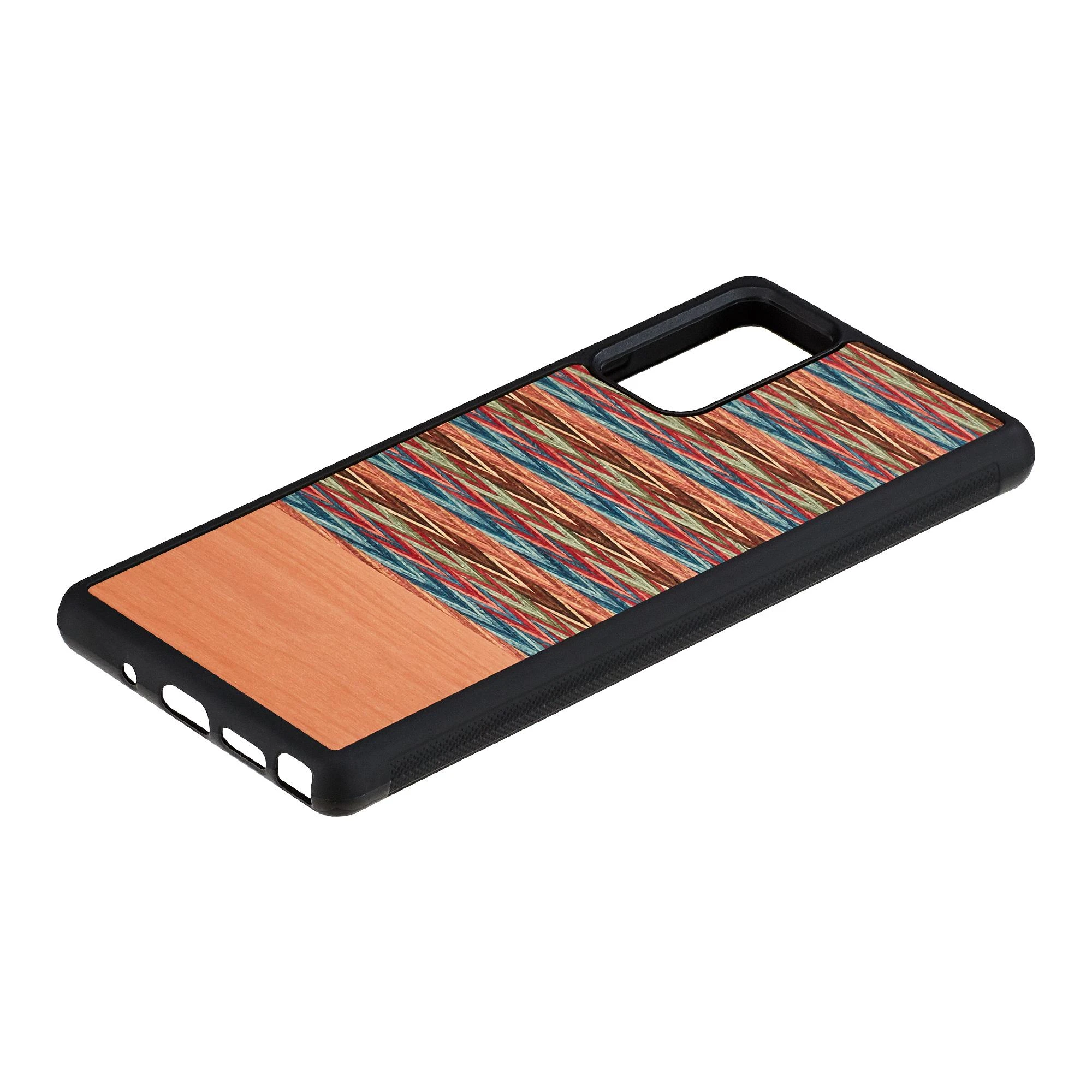 MAN&WOOD dėklas skirtas Galaxy Note 20 browny check juodos spalvos