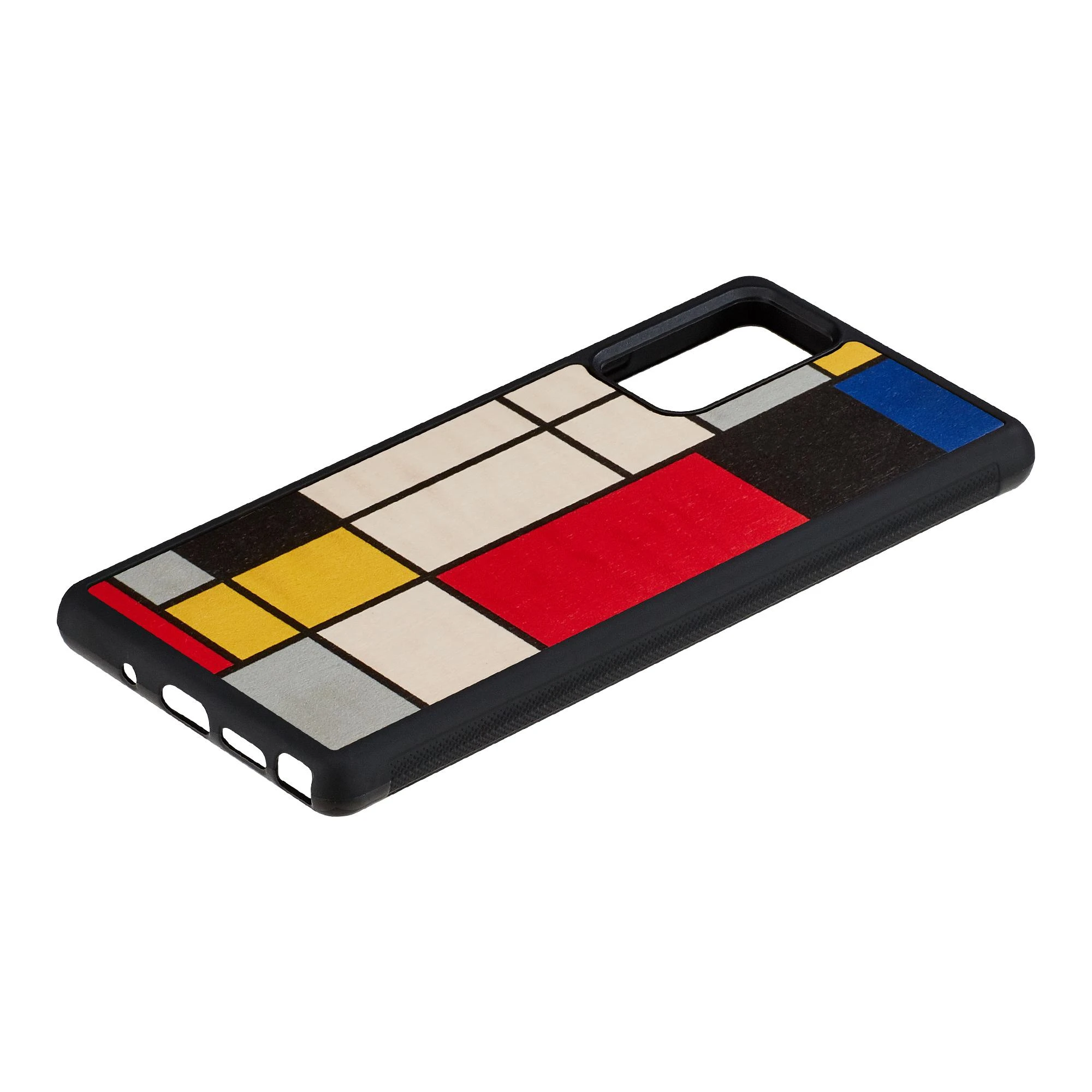 MAN&WOOD dėklas skirtas Galaxy Note 20 mondrian wood juodos spalvos