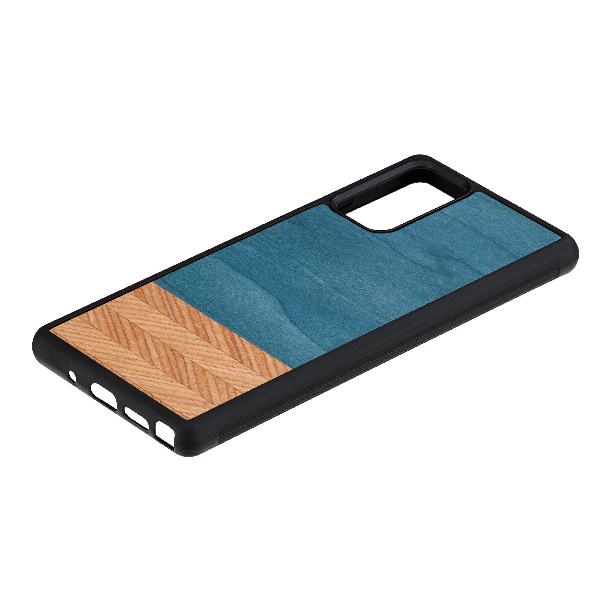 MAN&WOOD dėklas skirtas Galaxy Note 20 denim juodos spalvos