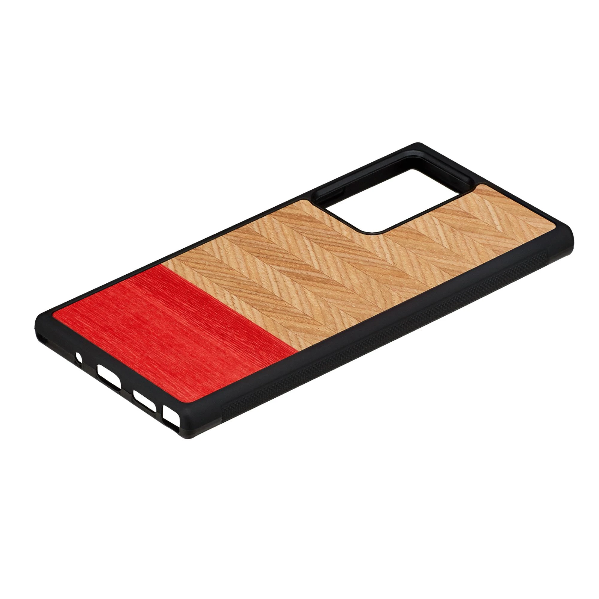 MAN&WOOD dėklas skirtas Galaxy Note 20 Ultra herringbone azalea juodos spalvos