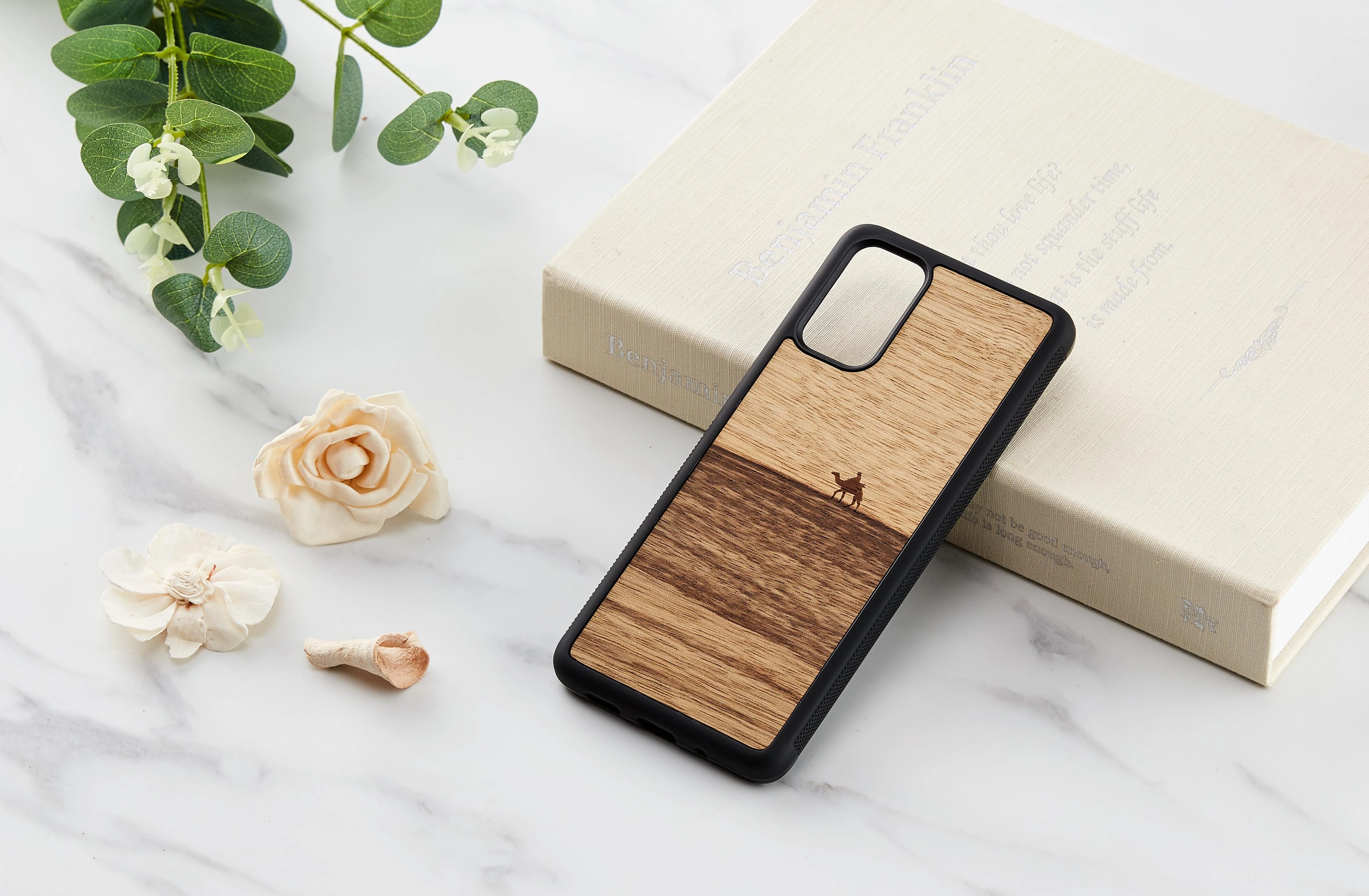 Dėklas MAN&WOOD case for Galaxy S20+ terra juodas