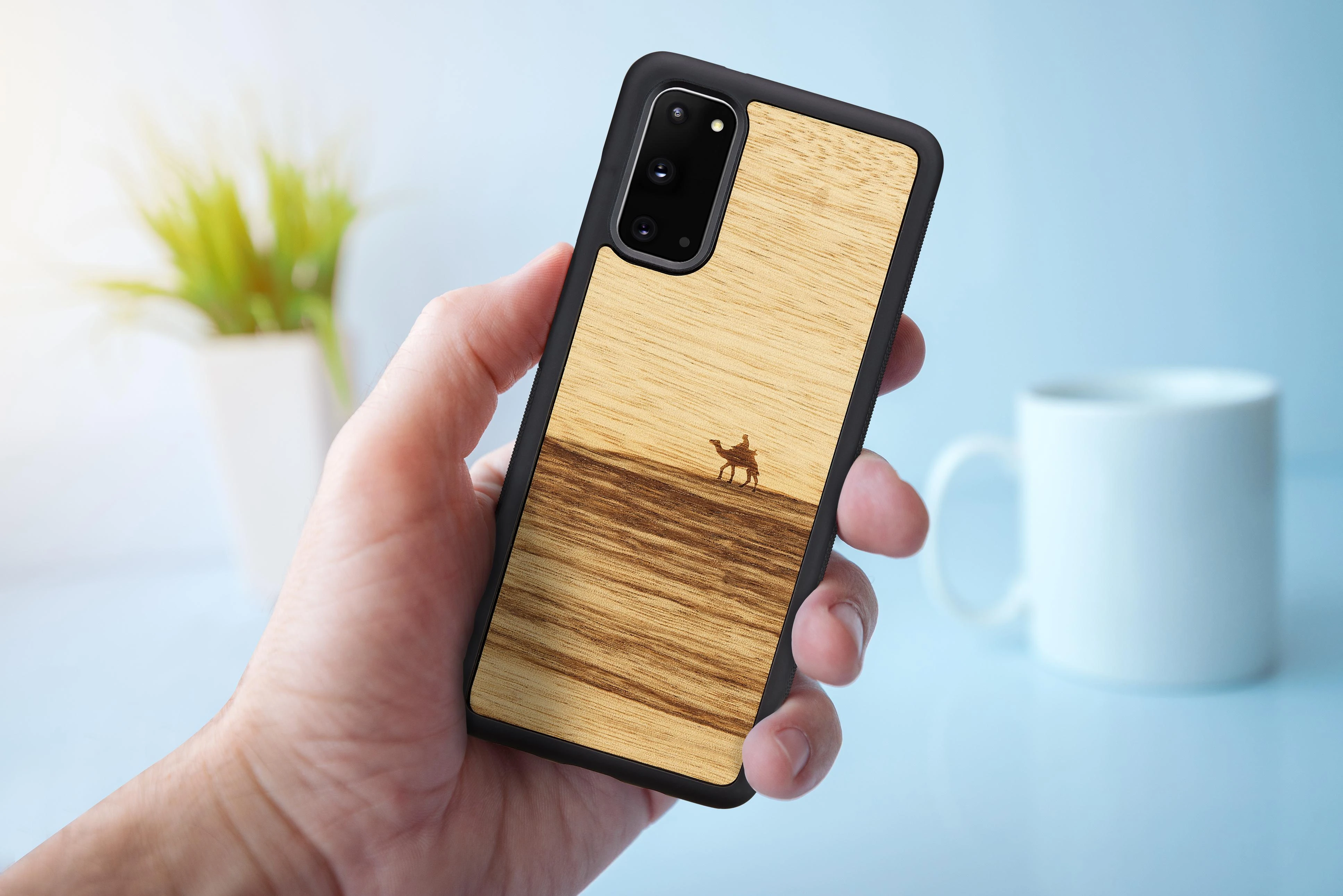 Dėklas MAN&WOOD case for Galaxy S20 terra juodas