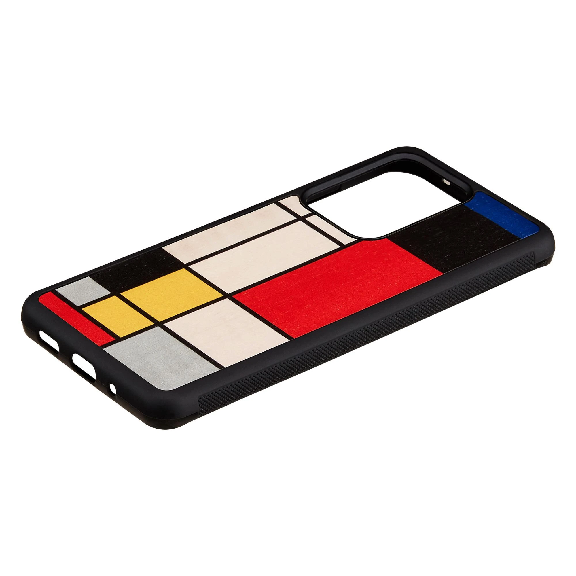 MAN&WOOD dėklas skirtas Galaxy S20 Ultra mondrian wood juodos spalvos