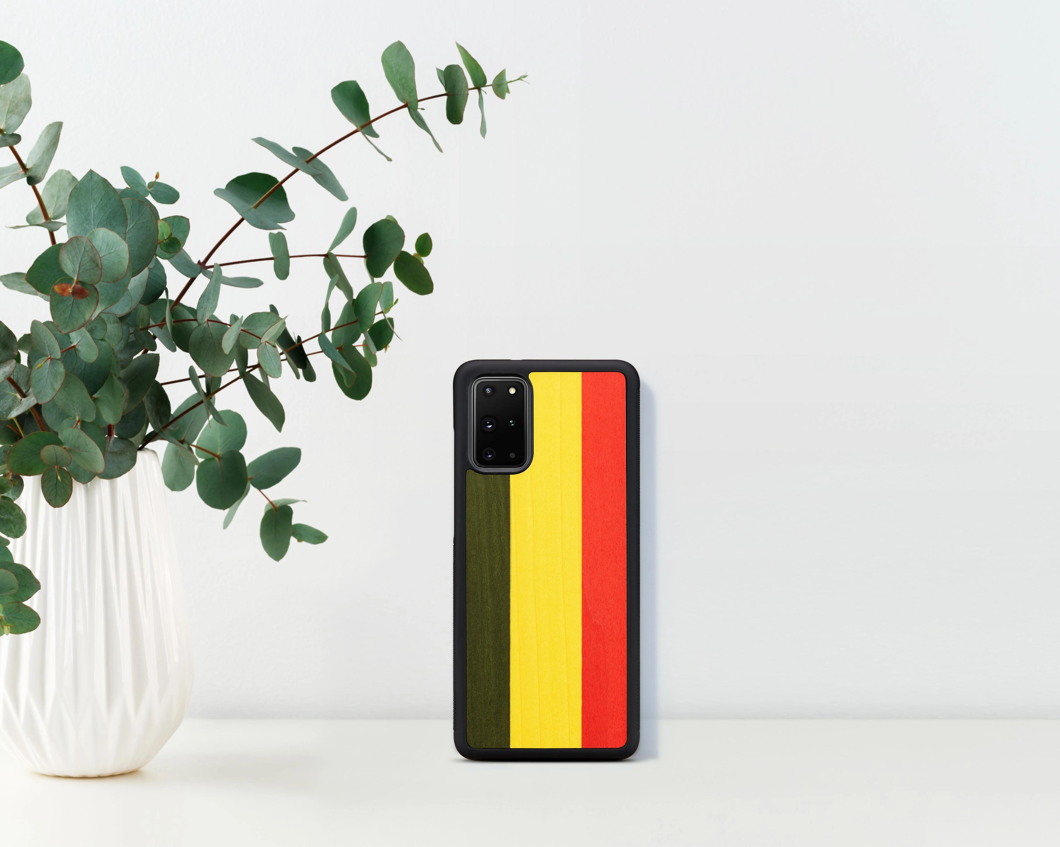 Dėklas MAN&WOOD case for Galaxy S20+ reggae juodas