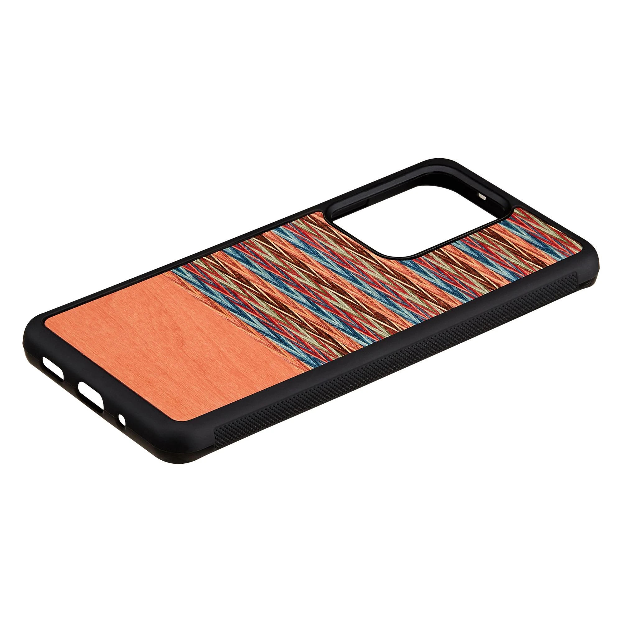 MAN&WOOD dėklas Galaxy S20 Ultra browny check juodas