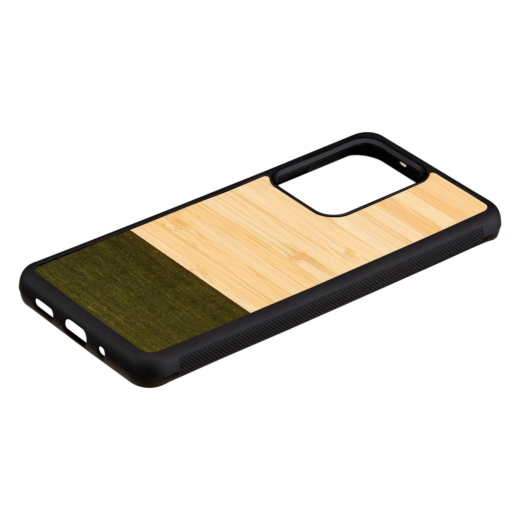 MAN&WOOD dėklas skirtas Galaxy S20 Ultra bamboo skirtasest juodos spalvos