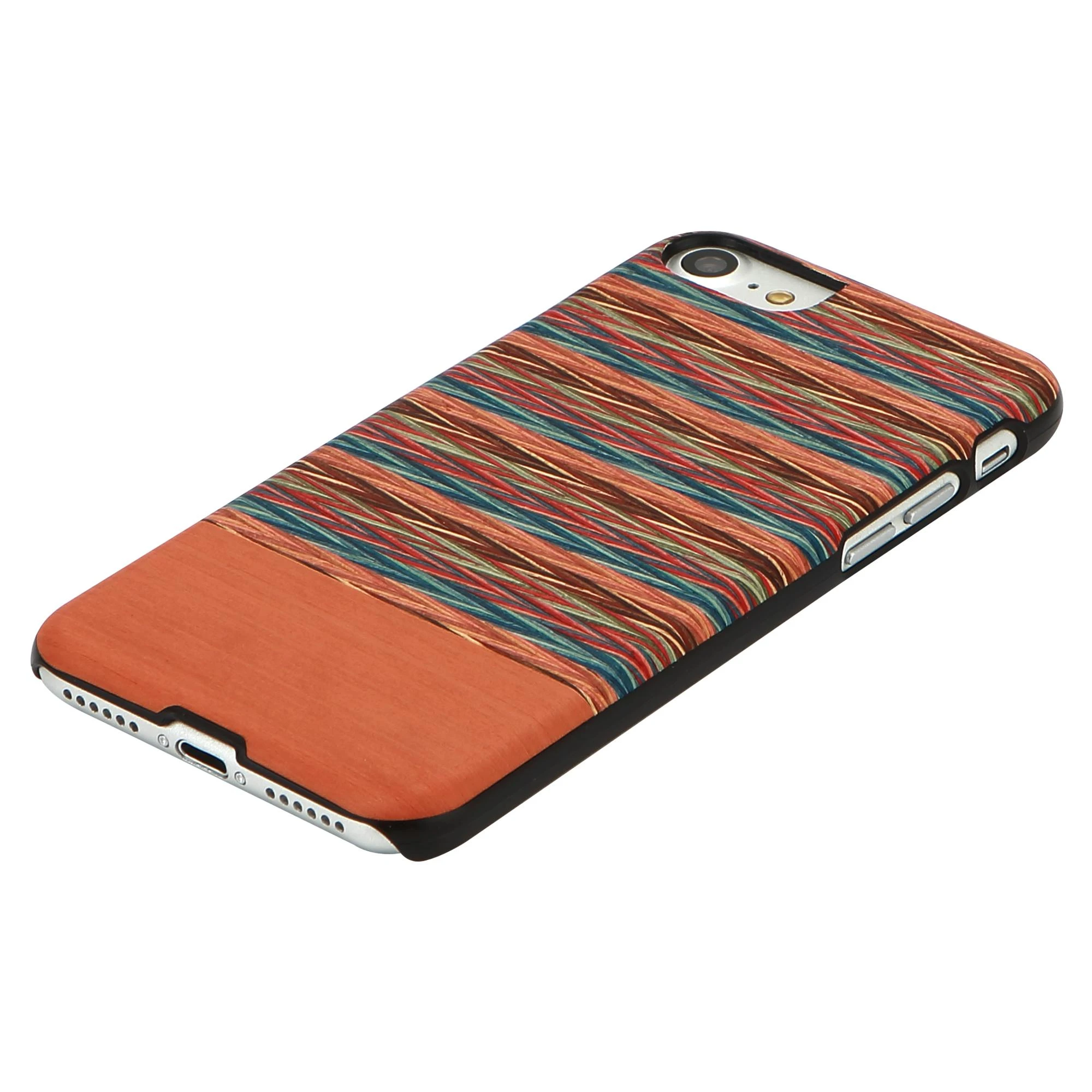 Dėklas MAN&WOOD case for iPhone 7/8 browny check juodas