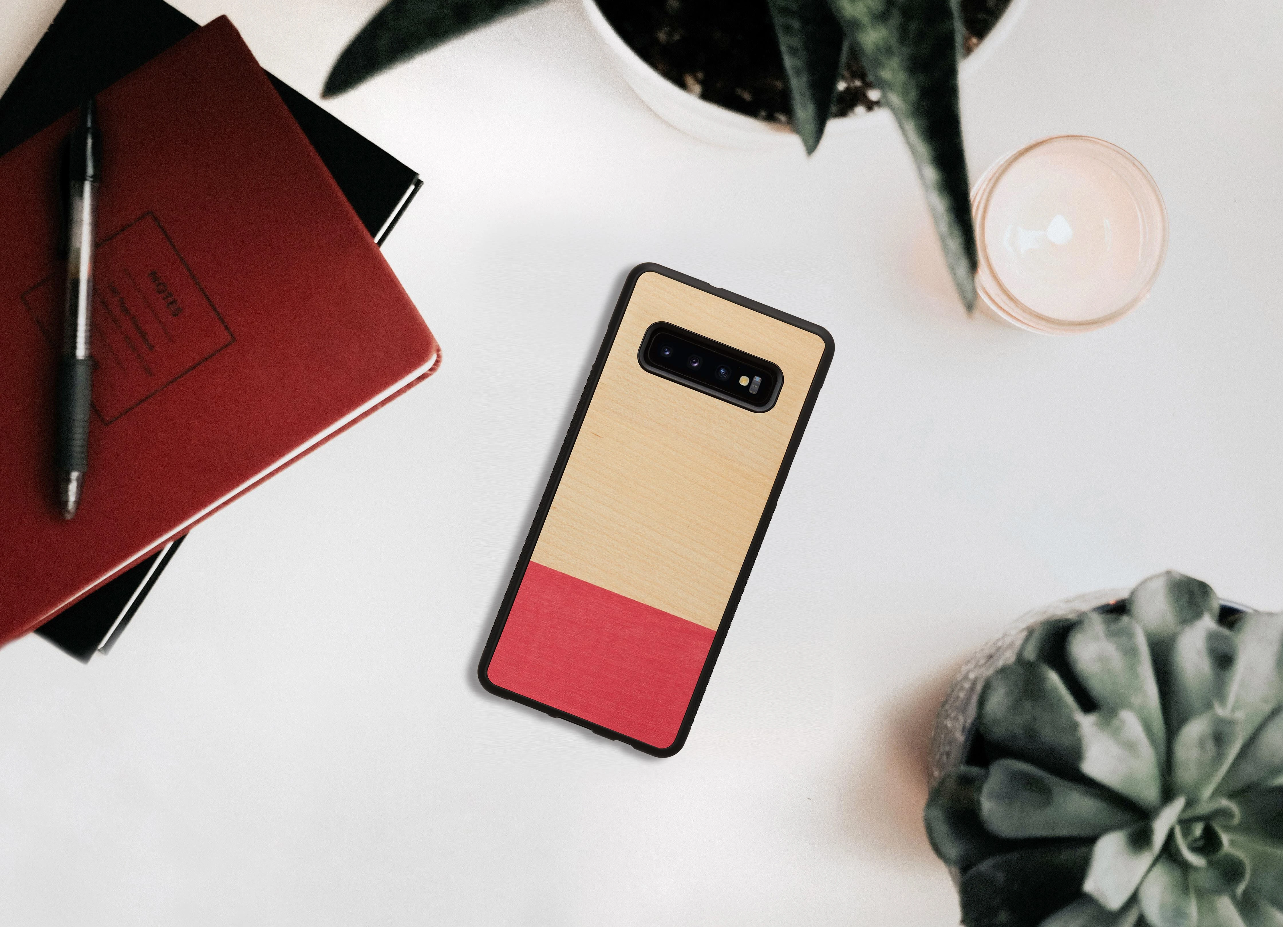 Dėklas MAN&WOOD SmartPhone case Galaxy S10 Plus miss match juodas