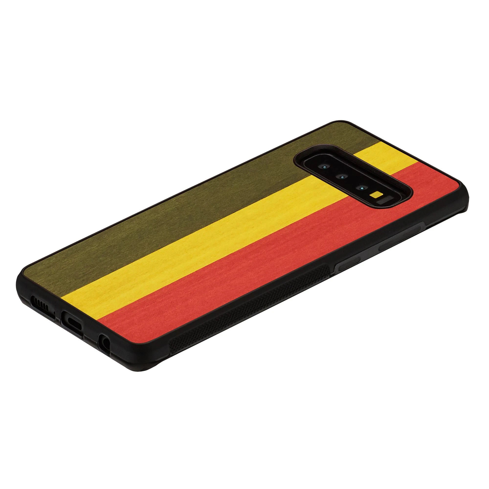 Dėklas MAN&WOOD SmartPhone case Galaxy S10 reggae juodas