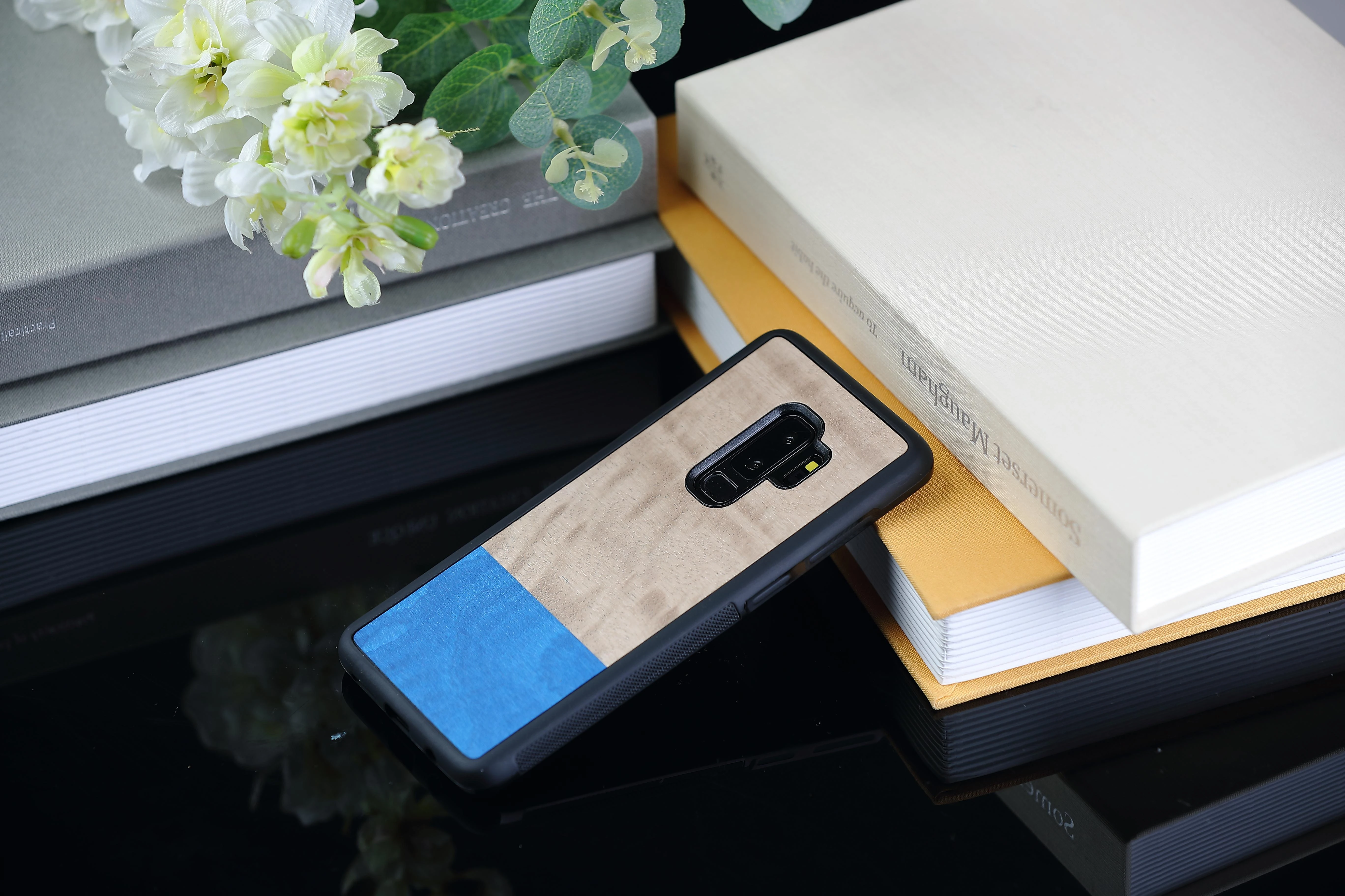 Dėklas MAN&WOOD SmartPhone case Galaxy S9 Plus dove juodas