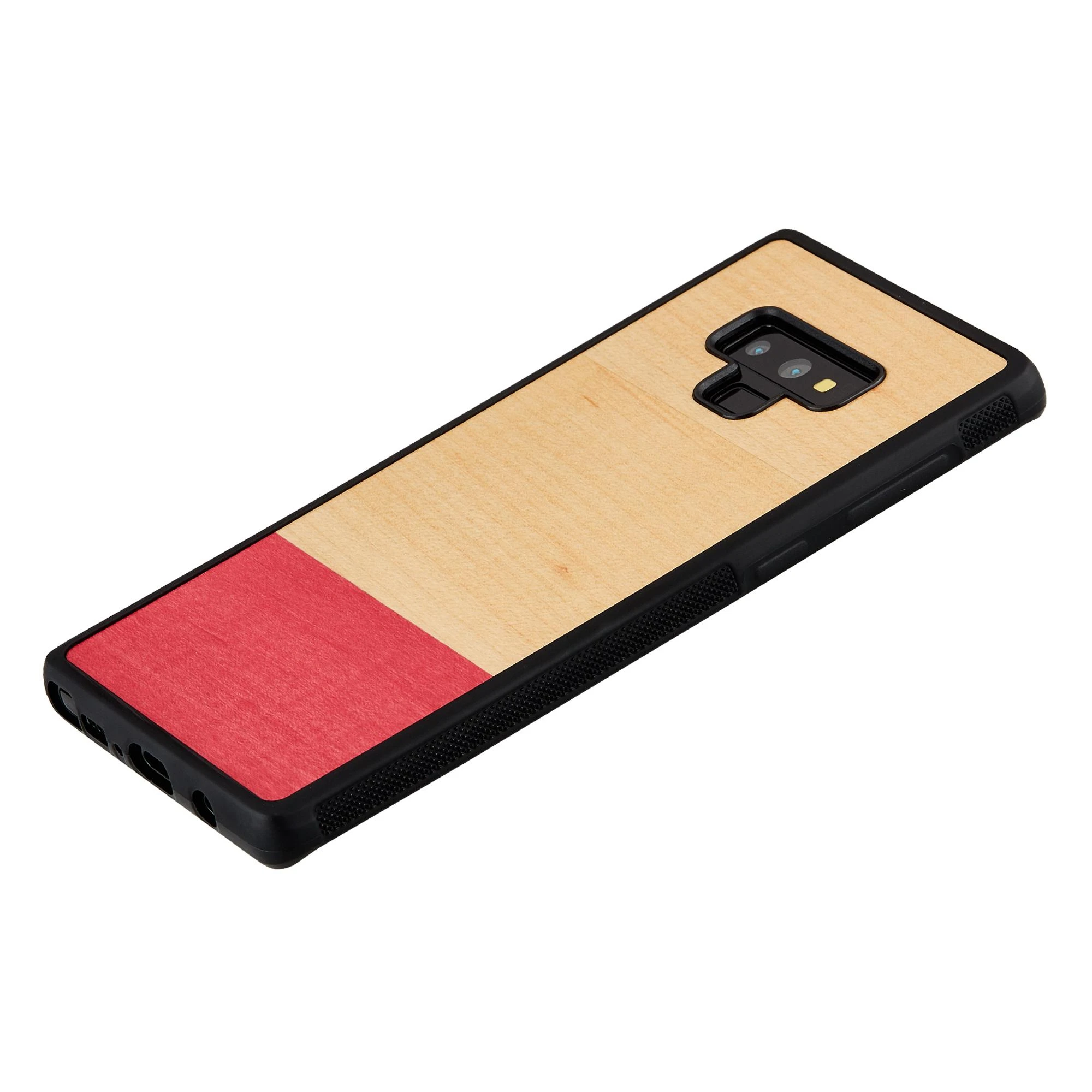 MAN&WOOD išmaniojo telefono dėklas „Galaxy Note 9“ su „Miss Match“ efektu, juodas