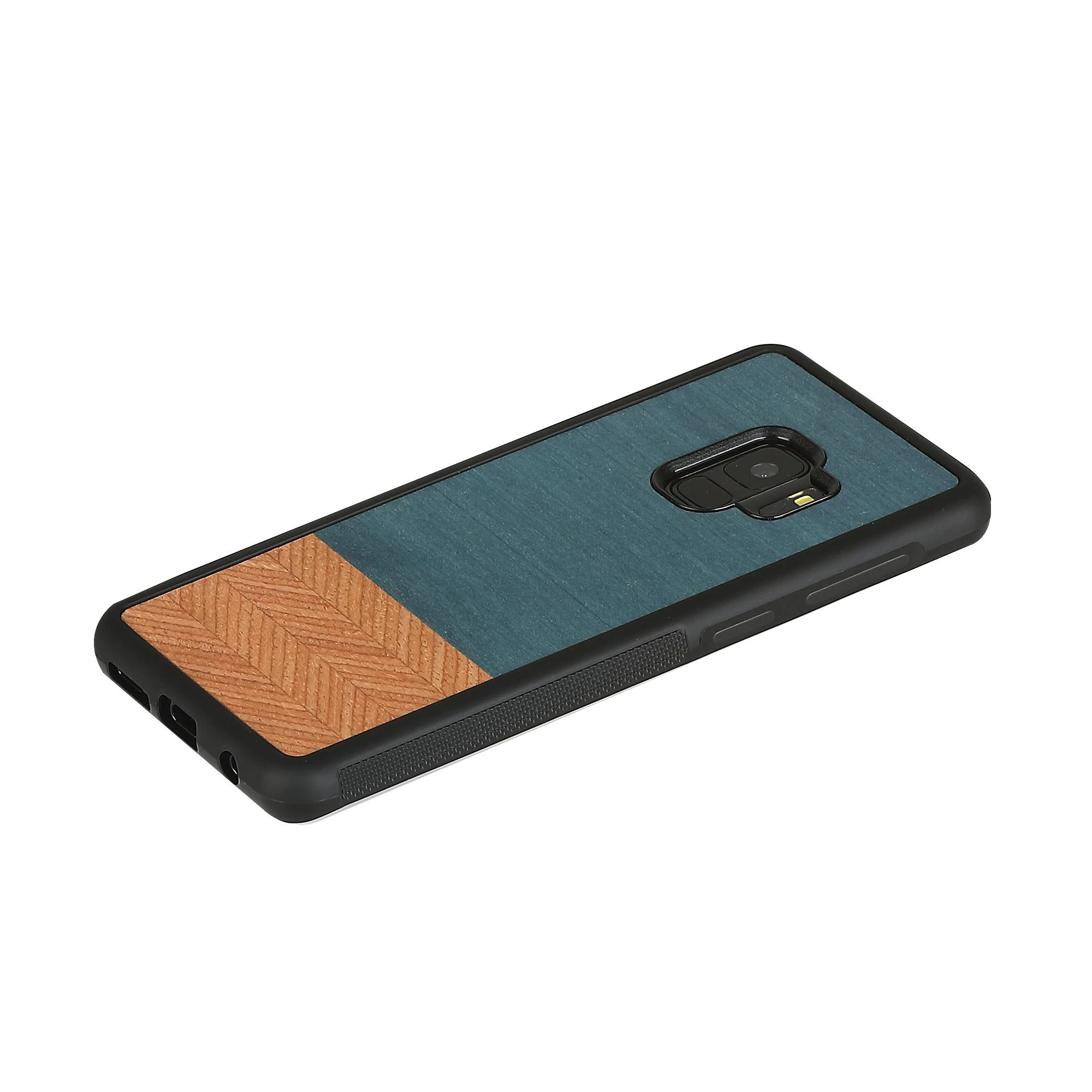 Dėklas MAN&WOOD SmartPhone case Galaxy S9 denim juodas