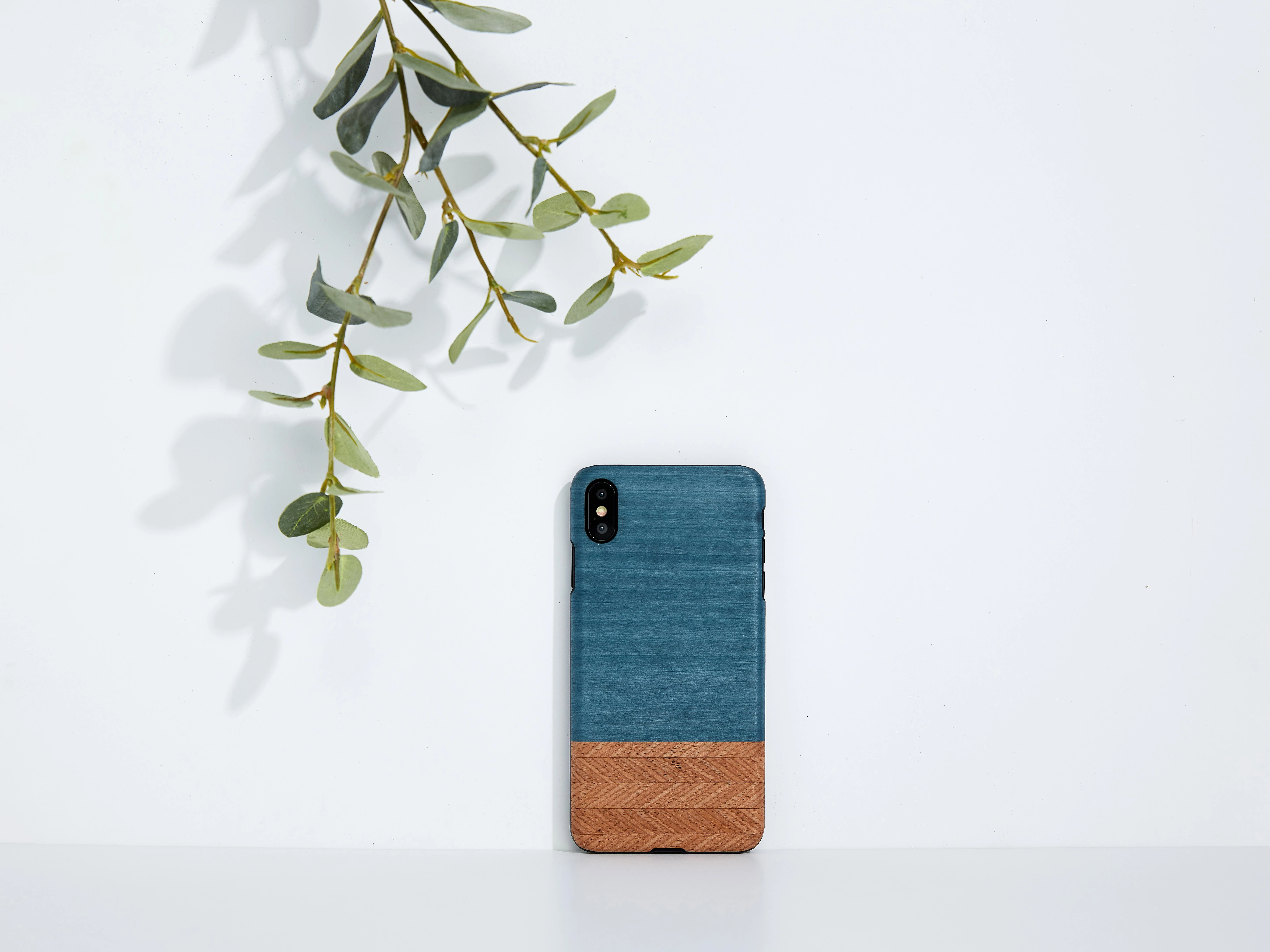MAN Telefono dėklas iPhone XS Max, juodas džinsinis
