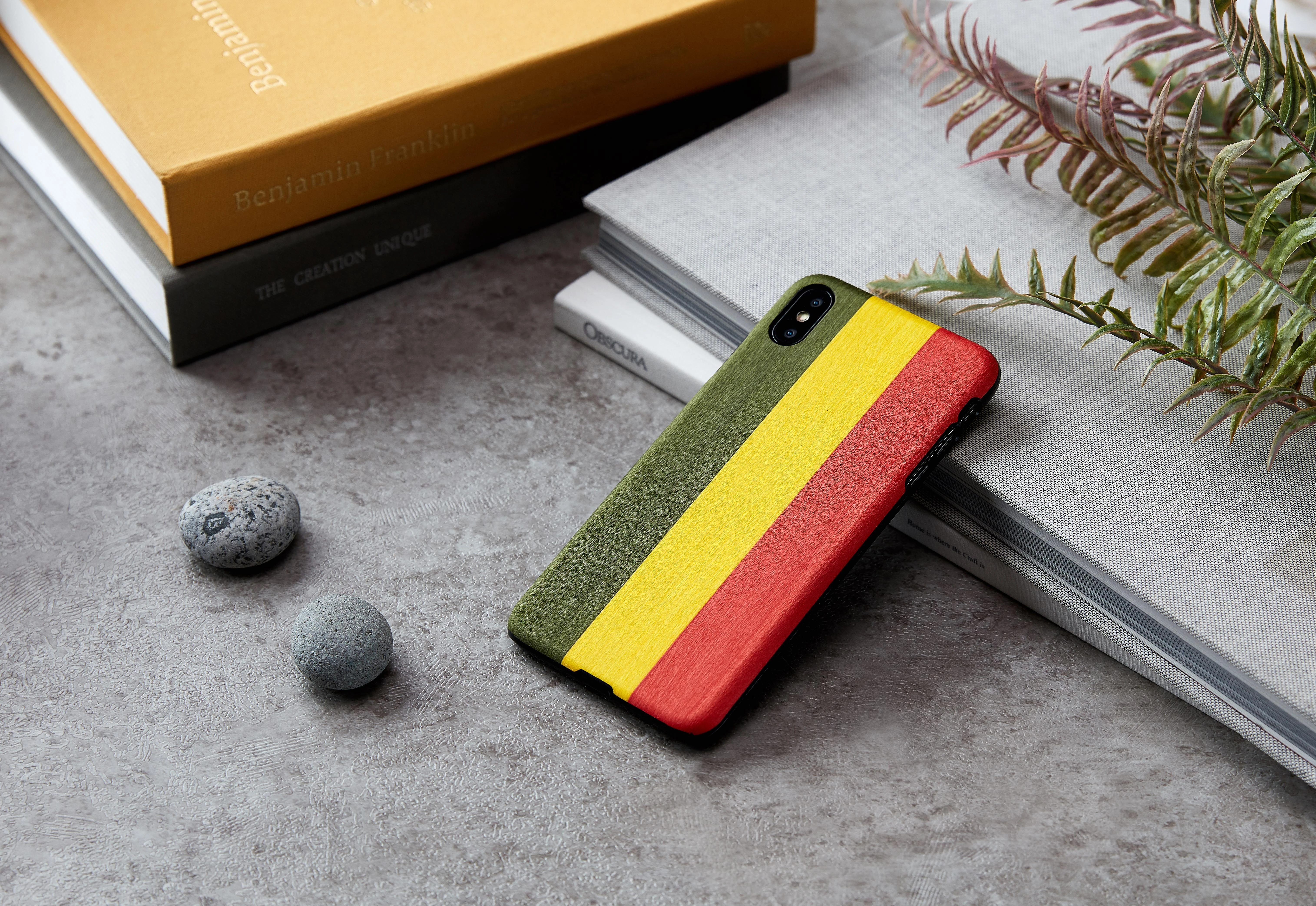MAN Telefono dėklas iPhone XS Max, juodas „Reggae“