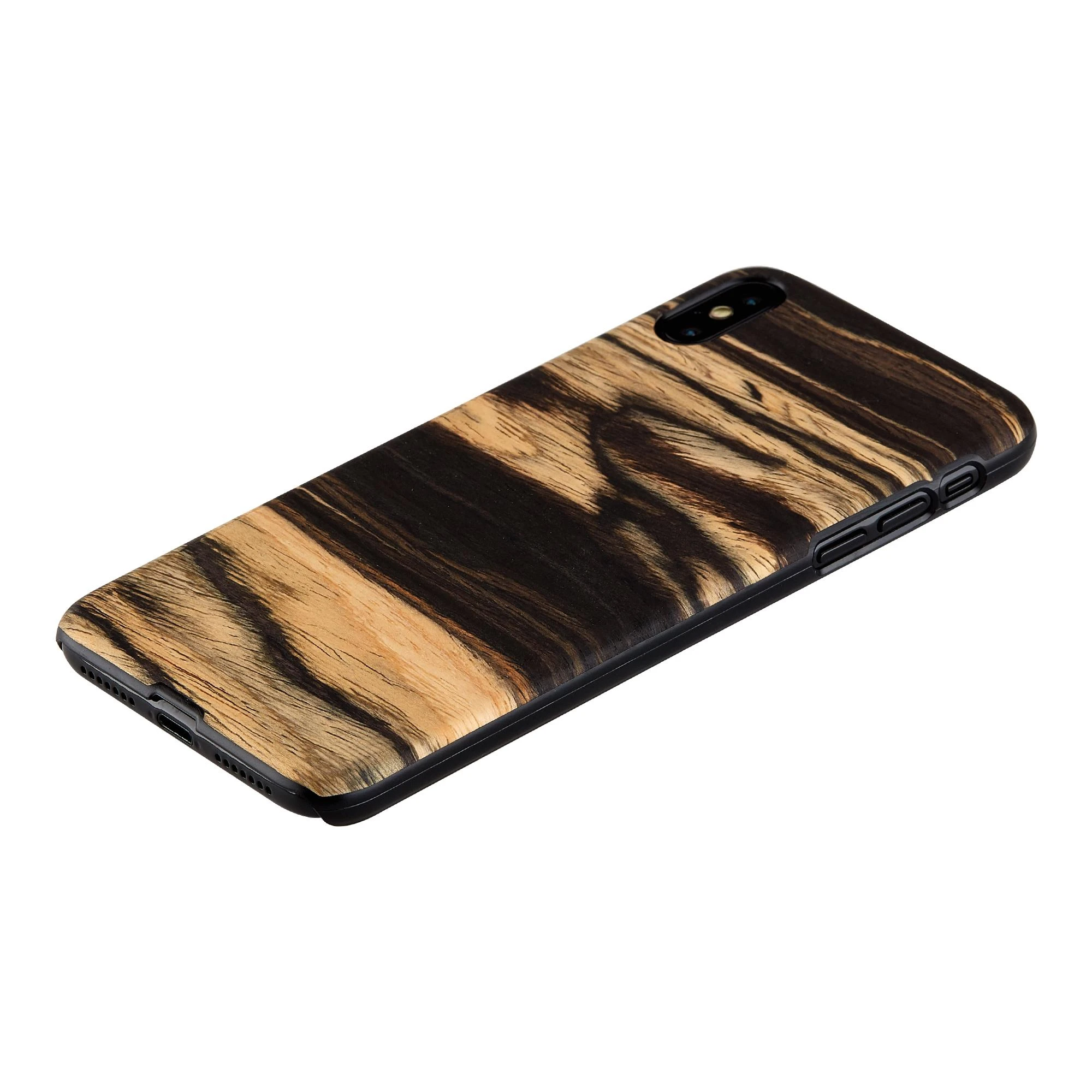 MAN Telefono dėklas iPhone XS Max, baltas juodmedžio raštas