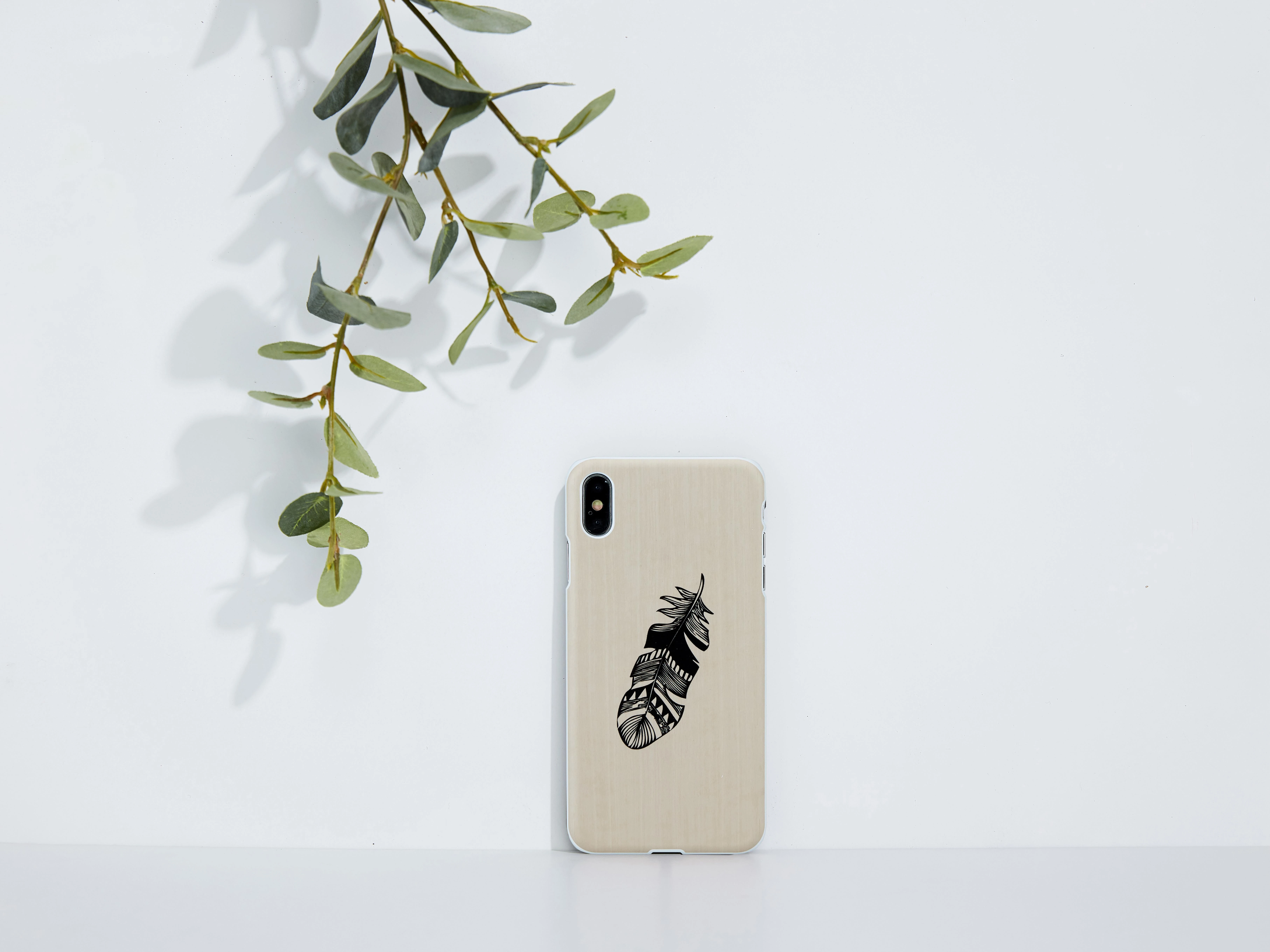 Telefono dėklas MAN&WOOD iPhone XS Max, indian baltas