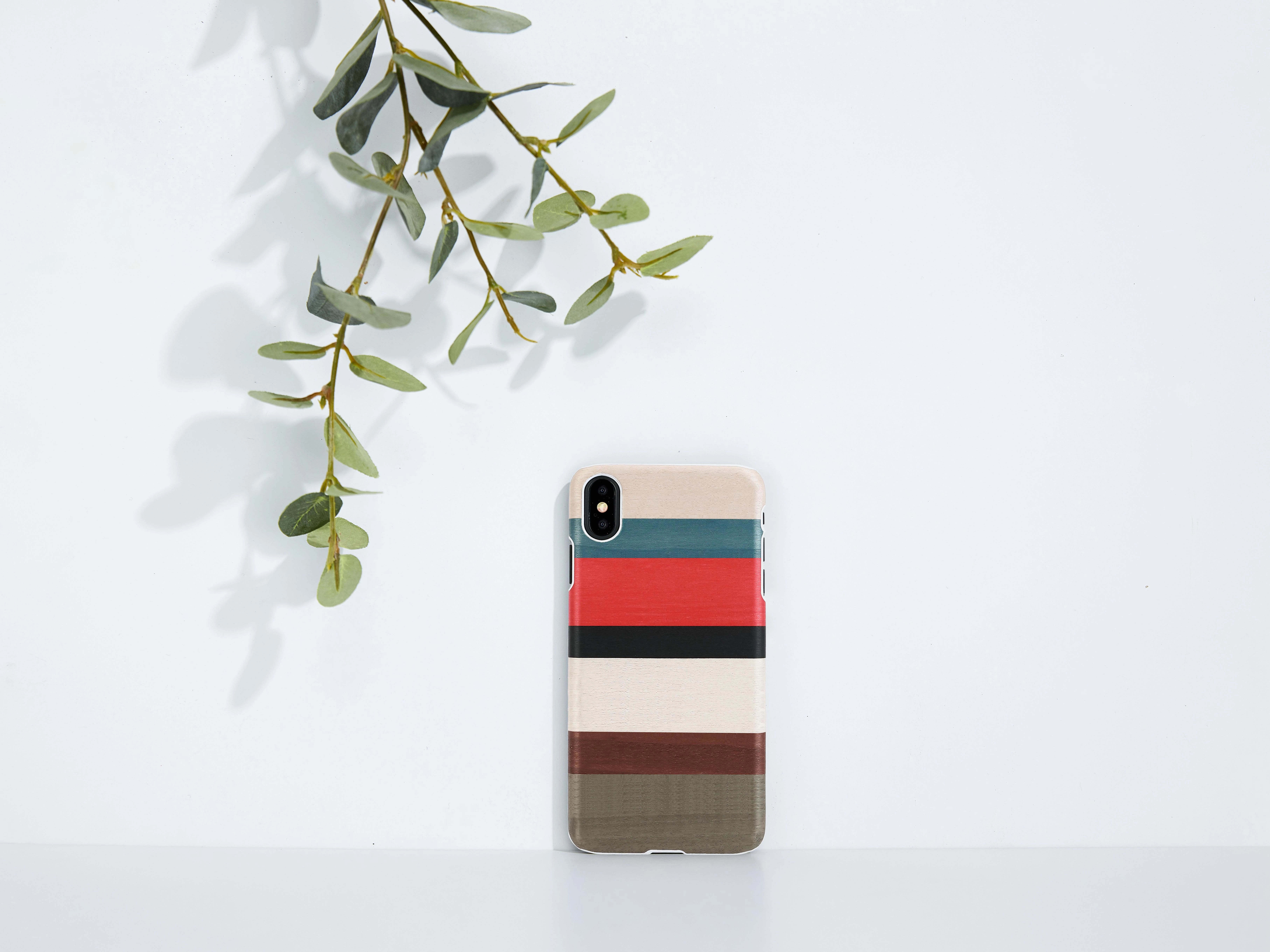 MAN&WOOD telefono dėklas iPhone X/XS, Corallina Baltas