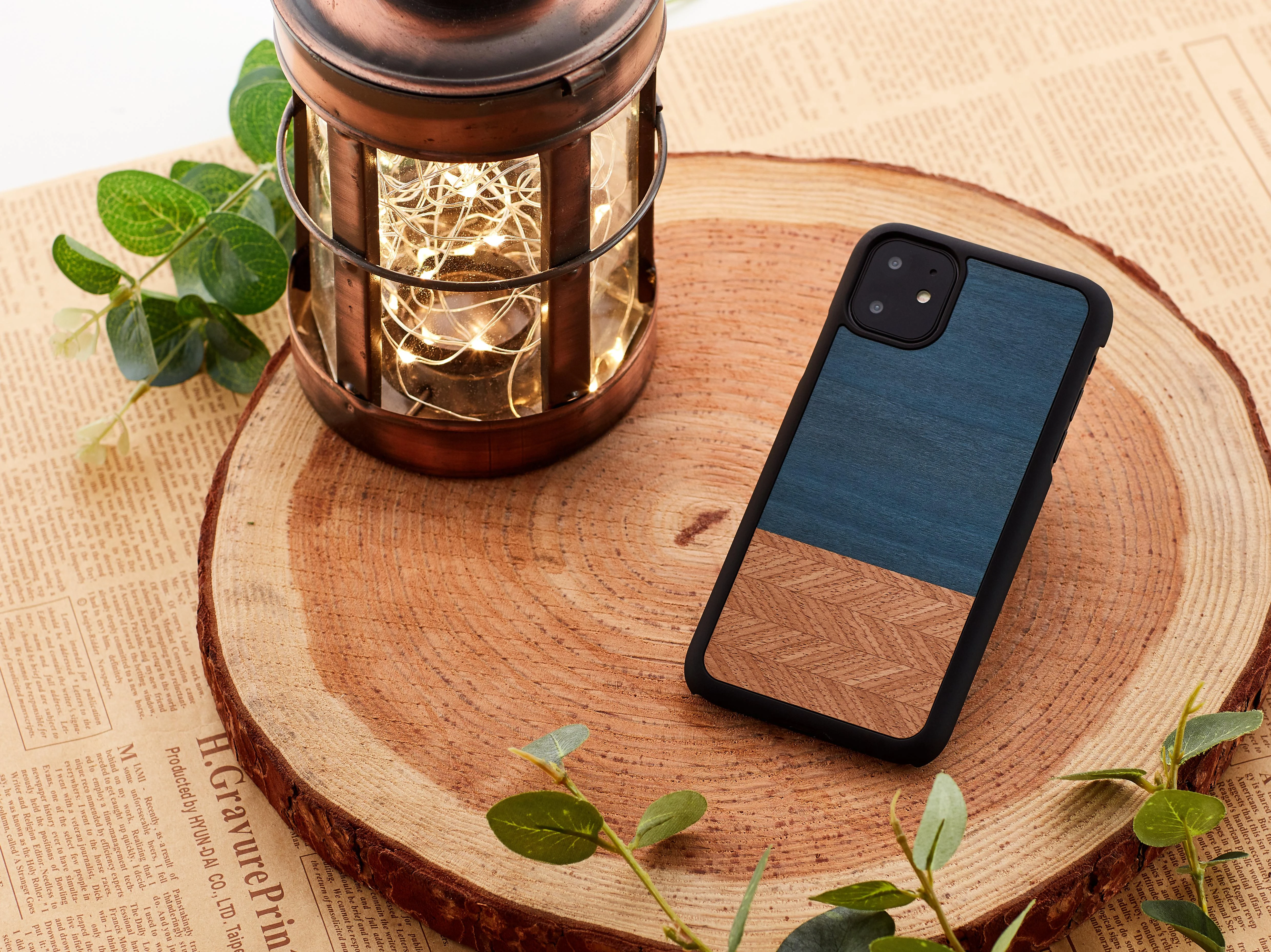 MAN Telefono dėklas iPhone 11, juodas džinsinis
