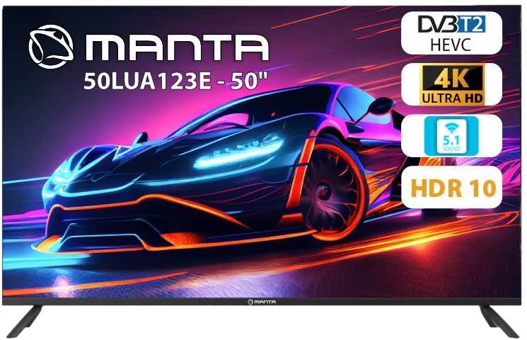 Manta 50LUA123E LED 50'' 4K Ultra HD Android televizorius