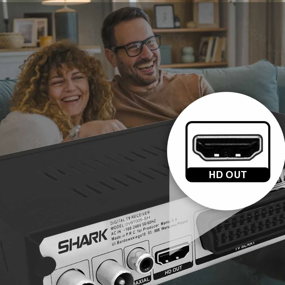 Manta DVBT005-SH Imtuvas for TV DVBT-T2/HEVC SHARK