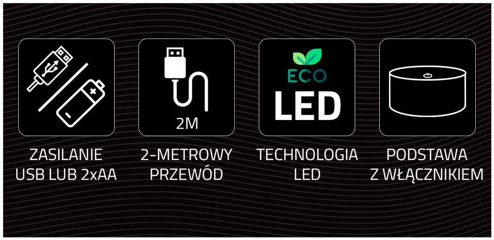 Manta MASNL128MT LED lempos šviestuvas-dekoracija VIENARAGIS