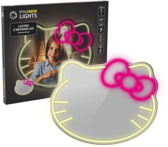 Manta MASNL129WH stiliaus neoninės šviesos katė su lanku LED neoninis veidrodis