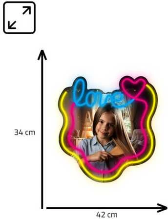 Manta MASNL131MT stiliaus neoninės lempos LOVE LED neoninis veidrodis