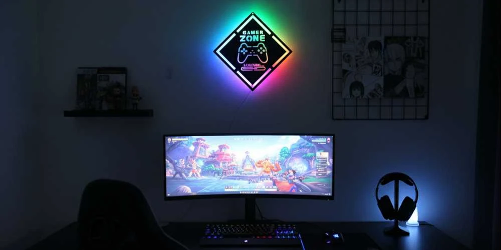 „Manta MASNL132RGB“ stiliaus neoninės šviesos ŽAIDĖJŲ ZONA