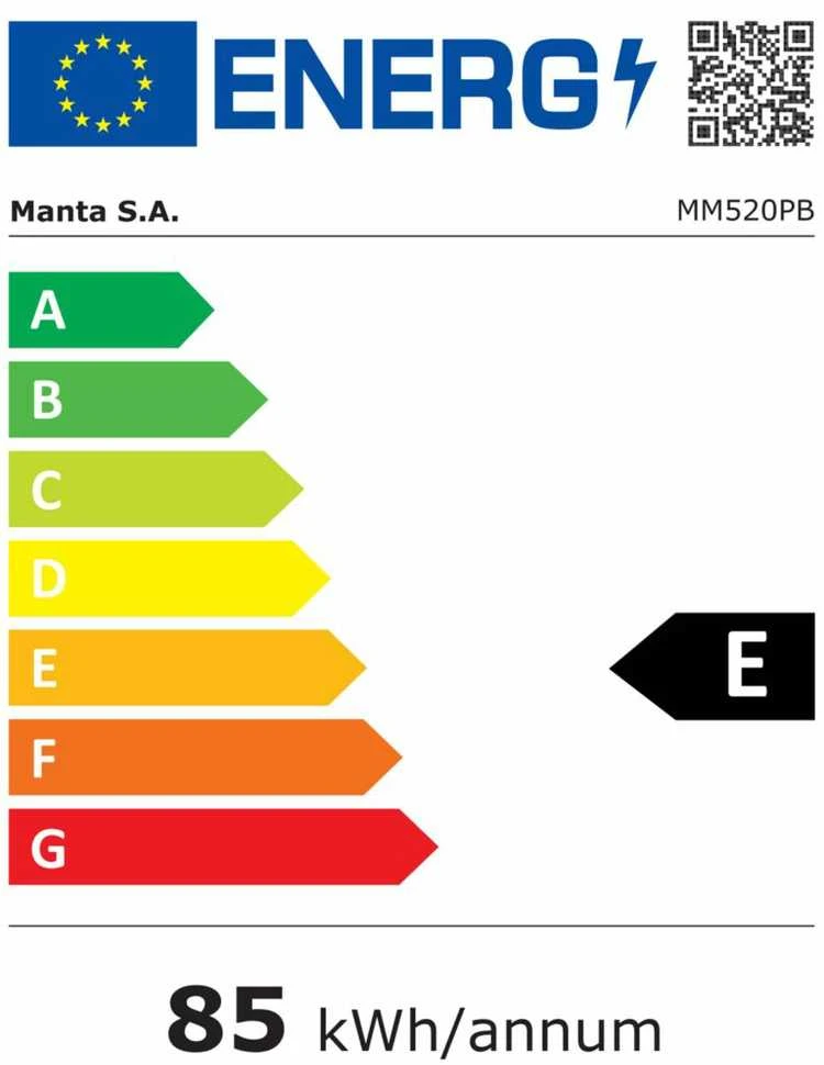 Manta MM520PW Šaldytuvas 91L Baltas