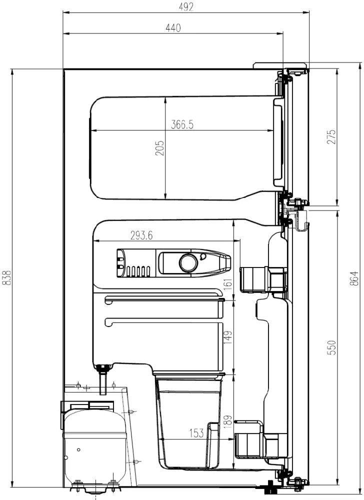 Manta MM545DWH Šaldytuvas 88L Baltas