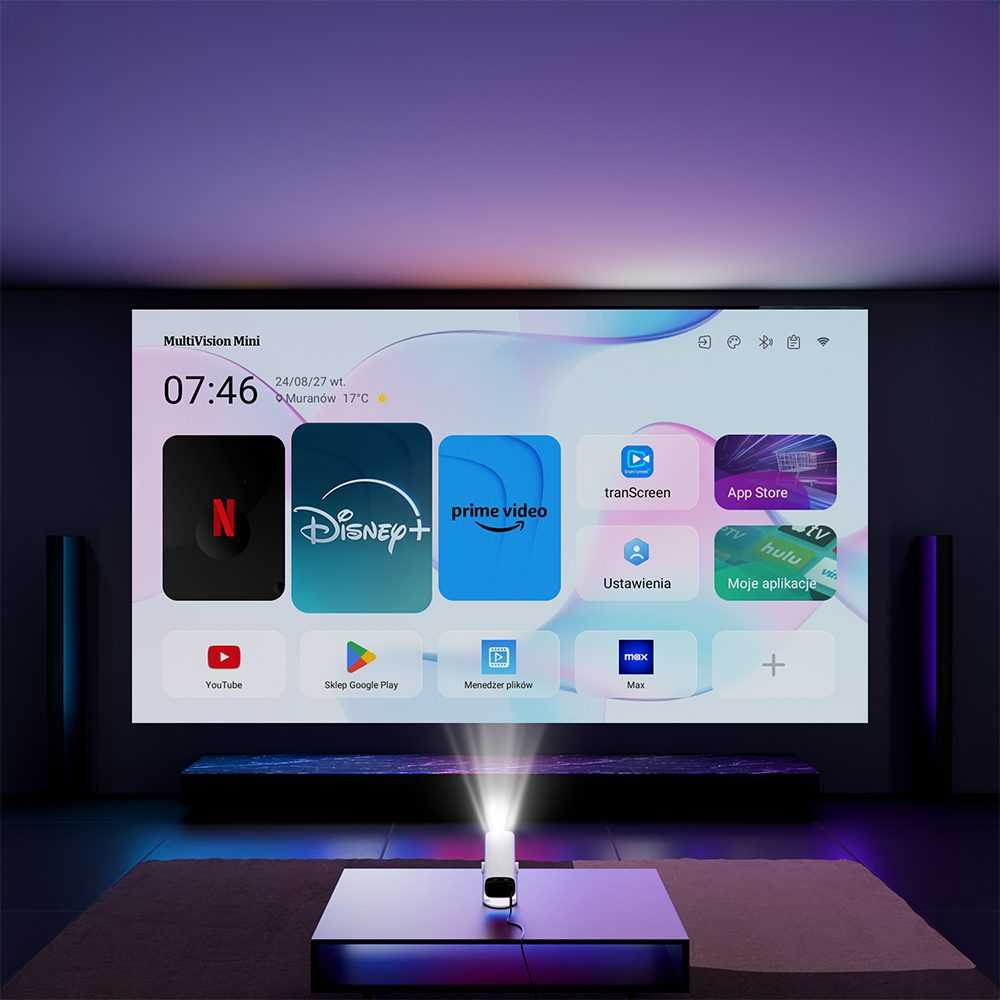 Manta PMA202A24 MultiVision Mini Smart Projektorius