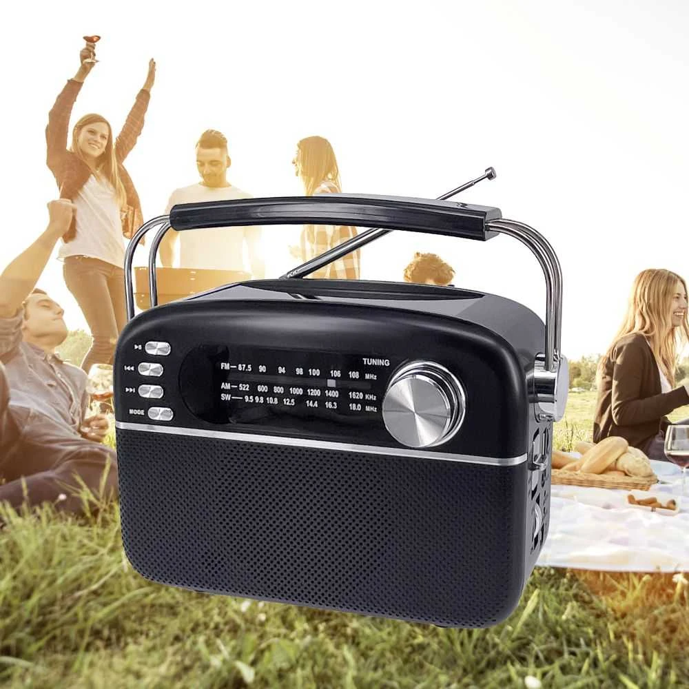 Manta - nešiojamas FM/AW/SW radijas su saulės baterija