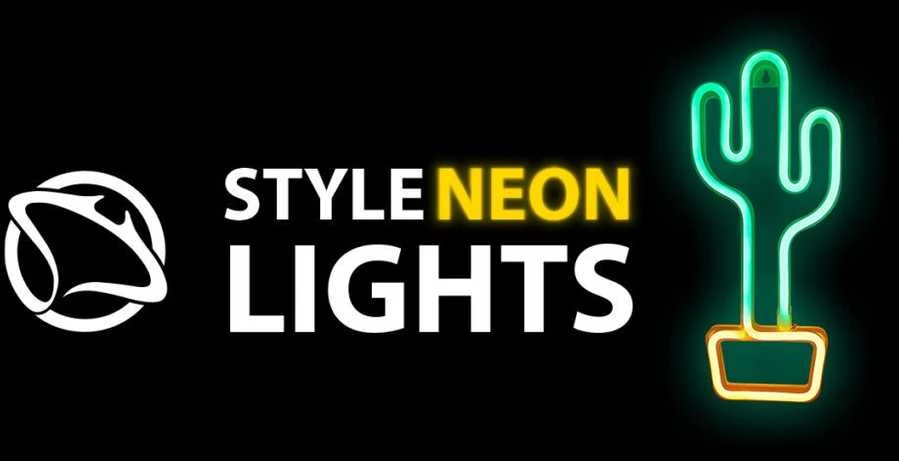 Manta SNL07GN Style Neon Lights CACTUS Žalias/Geltona