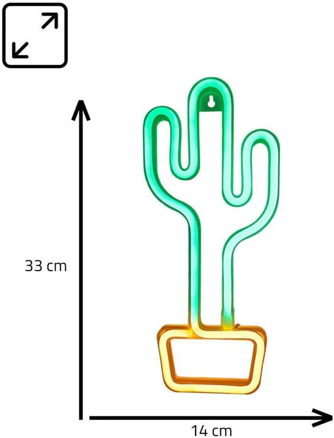 Manta SNL07GNT Style Neon Lights CACTUS Žalias/Geltona