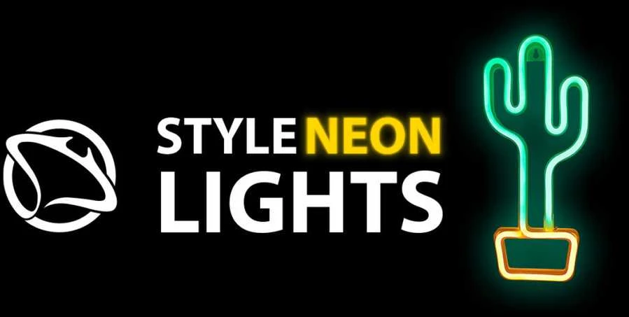 Manta SNL07GNT Style Neon Lights CACTUS Žalias/Geltona