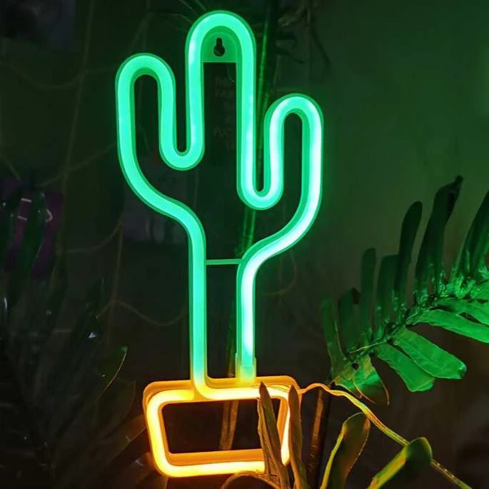 Manta SNL07GNT Style Neon Lights CACTUS Žalias/Geltona