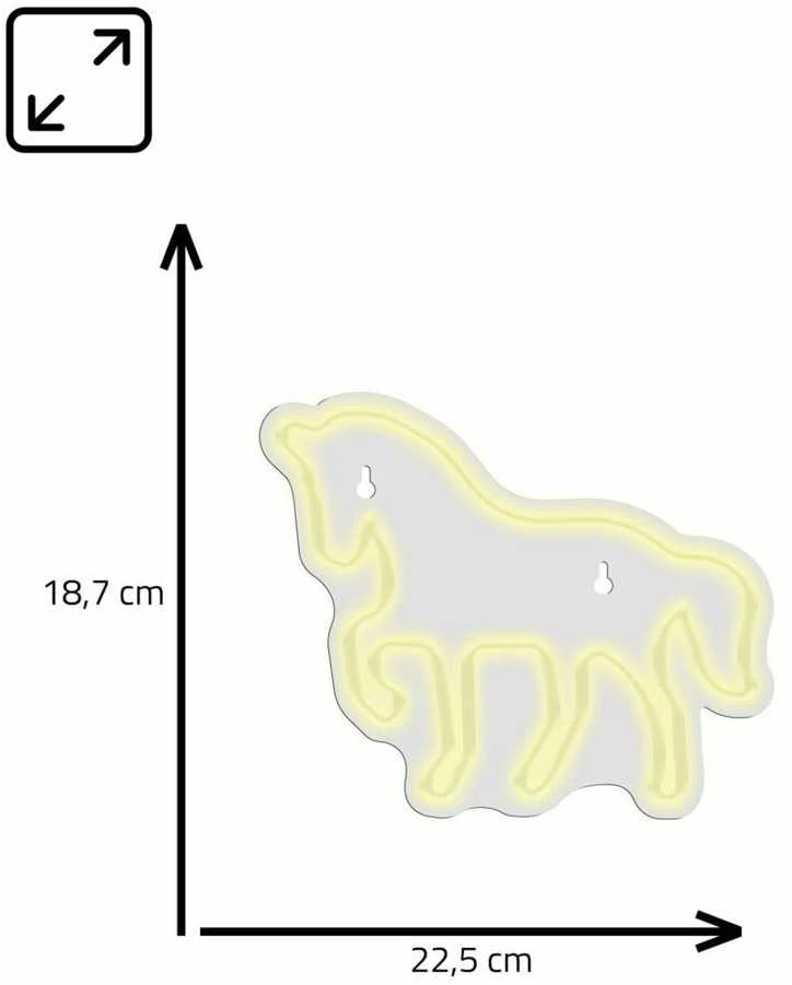 Manta SNL103WH stiliaus neoninės lempos HORSE Baltas
