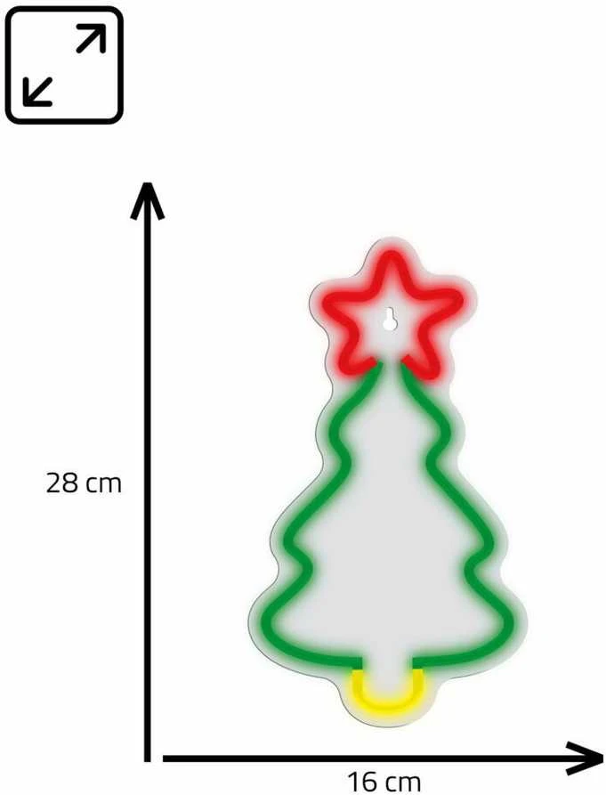 Manta SNL106MT stiliaus neoninės šviesos Kalėdų eglutė