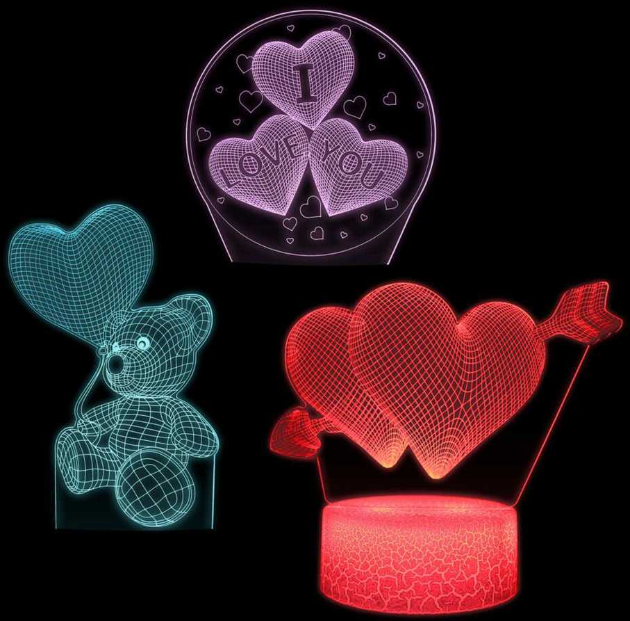 Manta SNL115RGB LED lamp Light decoration Heart RGB 3D