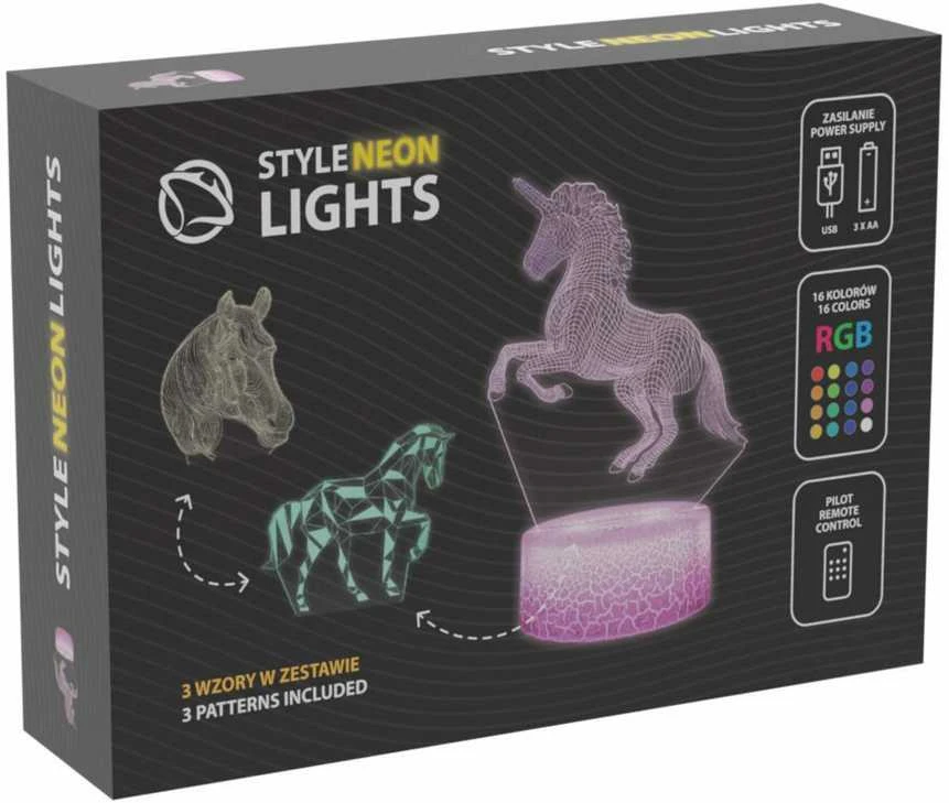 Manta SNL116RGB LED lempa Šviesos dekoracija Arkliai RGB 3D