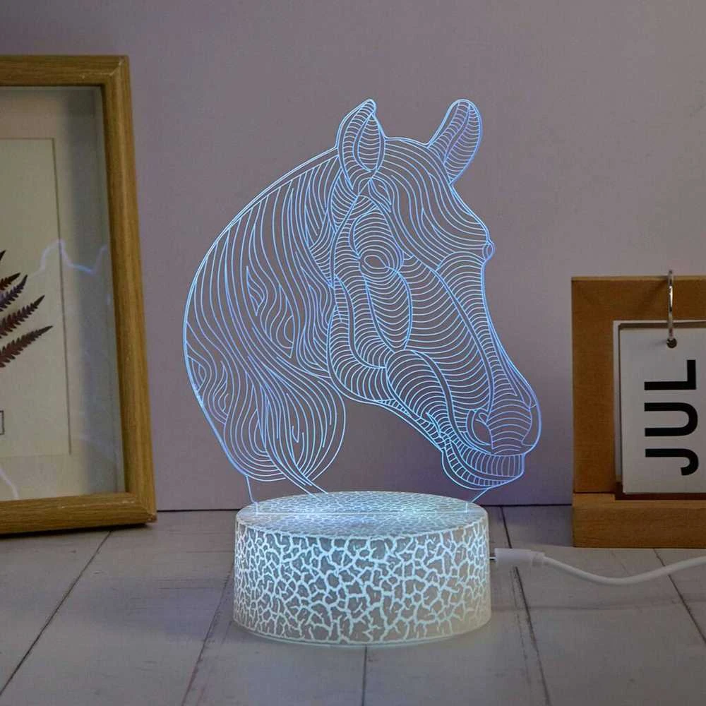 Manta SNL116RGB LED lempa Šviesos dekoracija Arkliai RGB 3D