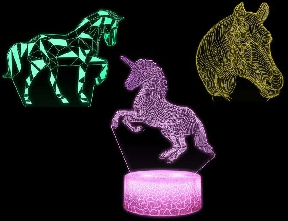 Manta SNL116RGB LED lempa Šviesos dekoracija Arkliai RGB 3D